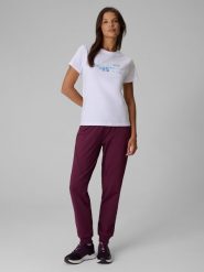 4F Spodnie dresowe joggery damskie - różowe XL. Czerwone spodnie dresowe damskie 4F, s, bez wzorów, z dresówki. Za 159.99 zł.