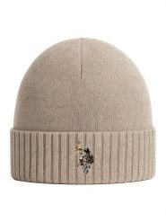 U.S. Polo Assn. Czapka w kolorze beżowym rozmiar: onesize. Brązowe czapki damskie U.S. Polo Assn., bez wzorów, z kaszmiru. Za 113.10 zł.