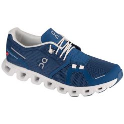 Buty do biegania damskie, Cloud 5. Niebieskie obuwie sportowe damskie On Running, bez zapięcia, do biegania. Za 489.00 zł.