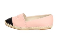 Różowe espadryle, buty damskie Vices 7136-20. Czerwone espadryle damskie VICES, bez wzorów, ze skóry, bez obcasa. Za 59.00 zł.