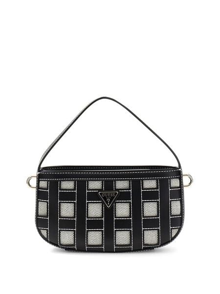Guess Torebka Frankie Mini HWWG97 36770 Czarny. Czarne kuferki damskie Guess, ze skóry, bez dodatków. Za 544.99 zł.