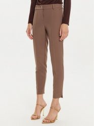 Maryley Spodnie materiałowe 24IB52Z/M19/43WO Brązowy Regular Fit. Brązowe spodnie materiałowe damskie Maryley, bez wzorów, z materiału. Za 249.99 zł.