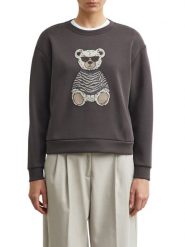 Comma Bluza Kobiety brązowy, 36. Brązowe bluzy damskie comma, bez wzorów, z bawełny, bez kaptura. Za 349.95 zł.