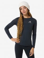 Super.natural Koszulka funkcyjna "Tonie" w kolorze granatowym rozmiar: XS. Niebieskie koszulki damskie super.natural, xs, bez wzorów, z wełny, bez kołnierzyka, bez ramiączek. Za 208.99 zł.