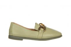 Mokasyny Bayla-161 158 23899 Scorpion 161493, Zielony, Skóra naturalna - 40. Zielone mokasyny damskie Bayla, na lato, z materiału, bez obcasa. W wyprzedaży za 152.10 zł.