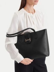 GINO ROSSI Torebka C-1-1 Czarny. Czarne shopper bag Gino Rossi, bez wzorów, ze skóry, bez dodatków. Za 279.99 zł.