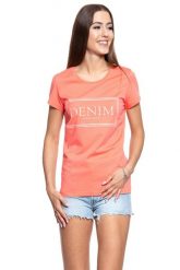 MUSTANG T SHIRT DAMSKI Alexia C Print 1009054 8139. Pomarańczowe t-shirty damskie Mustang, s, bez wzorów, bez kołnierzyka. W wyprzedaży za 39.99 zł.