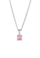 Elli Damski wisiorek pasjans Basic z różowym kryształem ze srebra 925 Sterling Silver Naszyjniki 1 ct. Czerwone naszyjniki damskie Elli, z cyrkonią, srebrne. Za 148.99 zł.