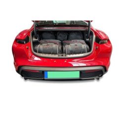 Torby Do Bagażnika Porsche Taycan Ev 2019+ 5Szt Kjust. Czarne torby podróżne KJUST, bez wzorów. Za 1,251.00 zł.