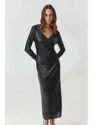 TATUUM Sukienka "Agatia" w kolorze czarnym rozmiar: S. Czarne sukienki damskie TATUUM, bez wzorów, bez ramiączek. Za 226.77 zł.