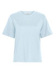 MOSS COPENHAGEN Koszulka w kolorze błękitnym rozmiar: L/XL. Niebieskie bluzki damskie Moss Copenhagen, l, bez wzorów, z bawełny, bez kołnierzyka, bez ramiączek. Za 104.95 zł.