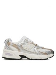 New Balance Sneakersy MR530ZG Srebrny. Szare obuwie sportowe damskie New Balance, ze skóry, bez zapięcia. Za 379.99 zł.