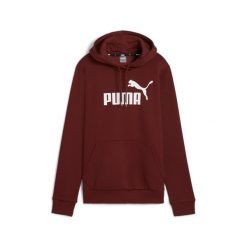 Damska bluza z kapturem i logo Essentials FL PUMA Intense Red. Czerwone bluzy damskie Puma, m, bez wzorów, z kapturem. Za 203.62 zł.
