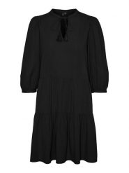 Vero Moda Sukienka "Pretty" w kolorze czarnym rozmiar: XL. Czarne sukienki damskie Vero Moda, bez wzorów, z bawełny, bez ramiączek. Za 79.21 zł.