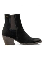 Lazamani Skórzane botki w kolorze czarnym rozmiar: 41. Czarne botki damskie Lazamani, eleganckie, bez obcasa, bez zapięcia. Za 304.99 zł.