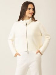 APART Wełniany kardigan w kolorze kremowym rozmiar: M. Brązowe kardigany damskie Apart, m, bez wzorów, z wełny. Za 353.27 zł.