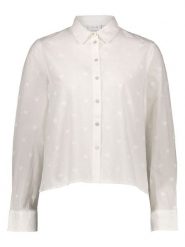 Vila Bluzka w kolorze białym rozmiar: 44. Białe bluzki damskie Vila, bez wzorów, z bawełny, bez kołnierzyka, bez ramiączek. Za 113.99 zł.