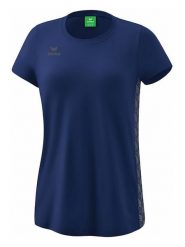 Erima Koszulka "Essential" w kolorze granatowym rozmiar: 38. Niebieskie koszulki damskie Erima, bez wzorów, bez kołnierzyka, bez ramiączek. Za 91.99 zł.