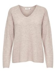 ONLY Sweter "Camilla" w kolorze beżowym rozmiar: M. Brązowe swetry klasyczne damskie Only, m, ze splotem, bez kołnierzyka. Za 98.95 zł.