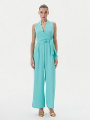 Rinascimento Kombinezon CFC0123773003 Turkusowy Regular Fit. Niebieskie sukienki damskie Rinascimento, bez wzorów, z syntetyku, bez ramiączek. Za 489.99 zł.