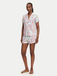 LAUREN RALPH LAUREN Piżama LAUREN RALPH LAUREN-ILN12506 Niebieski jasny Regular Fit. Niebieskie piżamy damskie Lauren Ralph Lauren, bez wzorów, z wiskozy, bez ramiączek. Za 449.99 zł.