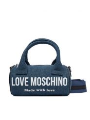 LOVE MOSCHINO Torebka JC4061PP1OLG170A Niebieski. Niebieskie torebki klasyczne damskie Love Moschino, z materiału, bez dodatków. Za 789.99 zł.