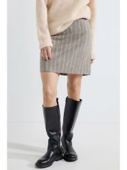 Josephine & Co Spódnica "Alvin" w kolorze beżowym rozmiar: 42. Brązowe spódnice damskie Josephine & Co, bez wzorów, z wełny, mini. Za 178.37 zł.