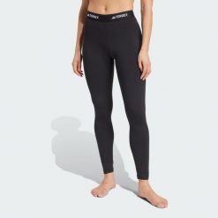 Legginsy bazowe Multi Synthetic Base Layer. Czarne legginsy damskie Adidas, uniwersalny, bez wzorów. Za 219.00 zł.