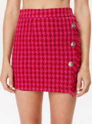 Liu Jo Spódnica mini MF3237 T3689 Różowy Regular Fit. Czerwone spódnice damskie Liu Jo, bez wzorów, z syntetyku, mini. Za 699.99 zł.