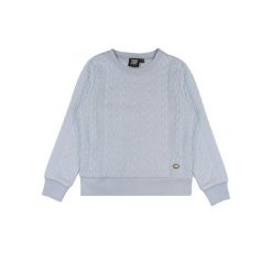 Bluza z bawełna z ściągacze na co dzień na siłownię. Niebieskie bluzy damskie LEONE 1947 APPAREL, bez wzorów, z bawełny, bez kaptura. W wyprzedaży za 89.72 zł.