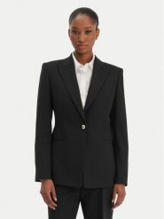 HUGO Marynarka Abire 50565362 Czarny Regular Fit. Czarne marynarki i żakiety damskie Hugo, bez wzorów, z syntetyku. Za 1,349.00 zł.