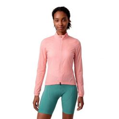 Damska ultralekka wiatroszczelna kurtka rowerowa Siroko J4-W Windbreak Coral. Brązowe kurtki damskie SIROKO, xs, bez wzorów, z materiału, bez kaptura. Za 423.00 zł.