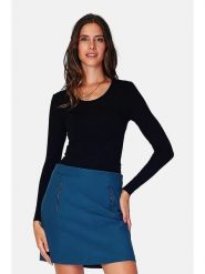 ASSUILI Koszulka w kolorze czarnym rozmiar: 40. Czarne koszulki damskie Assuili, bez wzorów, bez kołnierzyka, bez ramiączek. Za 96.37 zł.