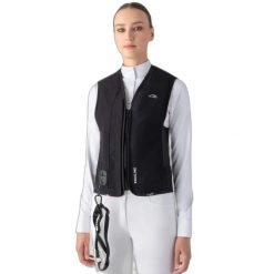 Kamizelka airbag do jazdy konnej bez rękawów dla kobiet Equiline Belair. Czarne kamizelki damskie EQODE BY EQUILINE, s, bez wzorów, bez kaptura. Za 2,450.00 zł.