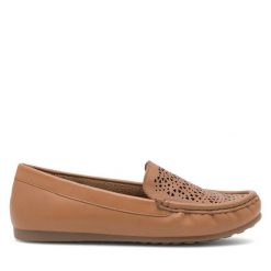 Mokasyny Lasocki. Brązowe mokasyny damskie Lasocki, bez obcasa. Za 159.99 zł.
