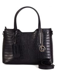 Lia Biassoni Skórzana torebka "Acco" w kolorze czarnym - 32 x 22 x 12 cm rozmiar: onesize. Czarne torebki klasyczne damskie Lia Biassoni, z materiału, przez ramię, bez dodatków. Za 274.99 zł.