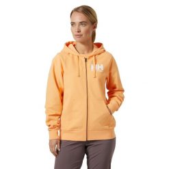 Bluza sportowa damska Helly Hansen Hh Logo Full Zip 2.0. Brązowe bluzy damskie Helly Hansen, l, bez wzorów, z kapturem. Za 553.00 zł.