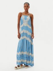 Maaji Sukienka letnia Azure Stripes Rosalia PT2664CLD001 Niebieski Regular Fit. Niebieskie sukienki damskie Maaji, bez wzorów, z wiskozy, bez ramiączek. Za 469.99 zł.