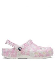 Crocs Klapki Classic Duke Print Clog 210003 Różowy. Czerwone klapki damskie Crocs, bez wzorów, z tworzywa sztucznego, bez obcasa, bez zapięcia. Za 169.99 zł.