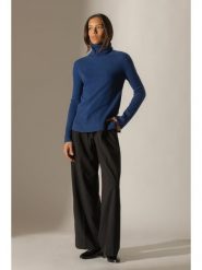 Perfect Cashmere Kaszmirowy golf w kolorze granatowym rozmiar: S. Niebieskie golfy damskie Perfect Cashmere, s, bez wzorów, z kaszmiru, bez ramiączek. Za 391.99 zł.