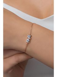 Heliophilia Srebrna bransoletka z elementem ozdobnym rozmiar: onesize. Szare bransoletki damskie Heliophilia, srebrne. Za 113.90 zł.