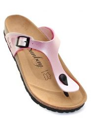 Sunbay Japonki "Camelia" w kolorze jasnoróżowym rozmiar: 39. Różowe klapki damskie Sunbay, bez wzorów, ze skóry, z otwartym noskiem, bez obcasa, bez zapięcia. Za 162.49 zł.