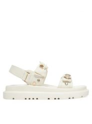 Aldo Sandały Gemima 13917680 Biały. Białe sandały damskie ALDO, bez wzorów, ze skóry, bez obcasa, na płaskiej podeszwie, bez zapięcia. Za 439.99 zł.