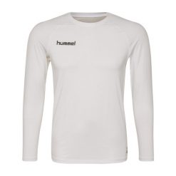 Koszulka termoaktywna z długim rękawem dla dorosłych Hummel First Performance. Brązowe bluzki damskie Hummel, m, bez wzorów, z jersey, bez kołnierzyka, bez ramiączek. Za 80.00 zł.