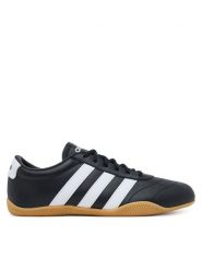 Adidas Sneakersy Grand Court Lo JQ9684 Czarny. Czarne obuwie sportowe damskie Adidas, ze skóry, bez zapięcia. Za 259.99 zł.