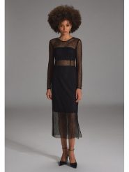 SWING Sukienka w kolorze czarnym rozmiar: 40. Czarne sukienki damskie Swing, bez wzorów, bez ramiączek. Za 219.08 zł.