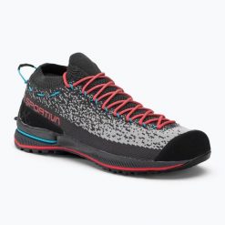 Buty podejściowe damskie La Sportiva TX2 Evo. Szare obuwie trekkingowe damskie La Sportiva, z materiału, bez zapięcia. Za 624.77 zł.
