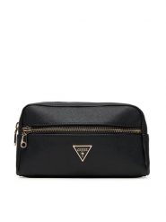 Guess Kosmetyczka PW7550 P5436 Czarny. Czarne kosmetyczki damskie Guess, z aplikacjami, ze skóry. Za 209.99 zł.