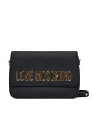 LOVE MOSCHINO Torebka JC4023PP1NKD0000 Czarny. Czarne listonoszki damskie Love Moschino, bez wzorów, ze skóry, bez dodatków. Za 679.99 zł.