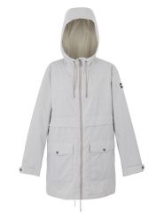 Regatta Kurtka przeciwdeszczowa "Navaeh" w kolorze szarym rozmiar: 38. Szare kurtki sportowe damskie Regatta, bez wzorów, bez kaptura. Za 122.45 zł.